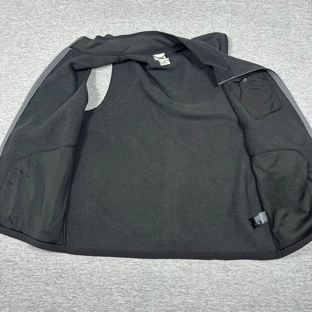 The North Face Gordon Lyons Full Zip Vest Mens Large Black Gray Outdoor NEW